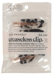 KITSCH Eco Friendly Creaseless Hair Clips No Bend Makeup Styling 4 Pc