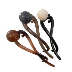 3Pcs Vintage Pearl Hair Clips Set, French 1 Count (Pack of 3),
