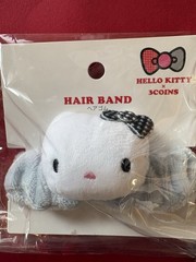 Sanrio Hello Kitty Lip Charm & Scrunchie 2pc Set Marui Exclusive Black New