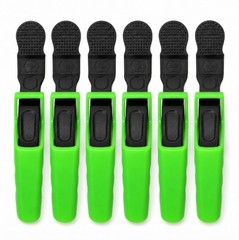 6 Salon Beak Hair Clips Alligator Sectioning Clamps for Styling Blow Dry Curling
