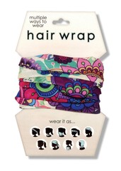 Spoontiques Floral Hair and Face Wrap, Purple
