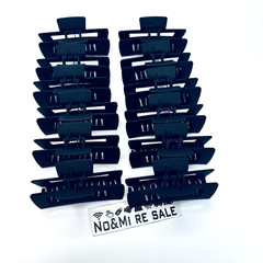 12 Pcs Large Hair Claw Clips 4.1 Inch Non-slip Big Square Matte Claws for Women
