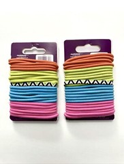 2 SET OF 24CT GOODY NO METAL ELASTIC 4 COLOR HAIR BANDS FOR PONYTAIL TOTAL 48 PC