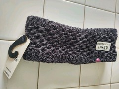 Women’s Adidas Grey Fleece Lined Headband Warm Comfort Sporty One Size NEW