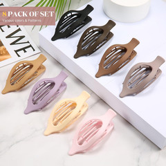 Flat Hair Clips for Women, 8 Pack French Concord Claw Clips for Medium Curly Hai