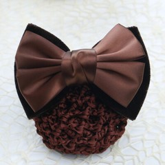 Business Work Femal Hairnet Hairpin Head Bowknot Ribbon Stewardess Work Hairpin