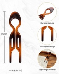 Numola 4PCS French Hair Pins for Women All 1 Count (Pack of 4), 1. Multicolor