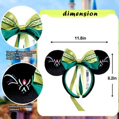 Tokyo Disney Parks Headband Anna Frozen Fantasy Springs Green Minnie Ears Gifts