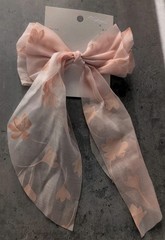 A New Day Women’s Hair Clip Floral Pink/Peach Bow