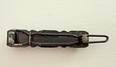 Hair Barrettes Lucite & Rhinestone Butterefly, Black Flower,Small Bar w/Stones