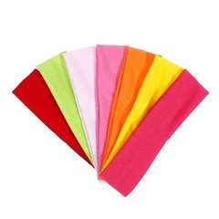 7PCS Elastic Sports Headbands Women Stretch Sweatbands Yoga Running Fitness Band