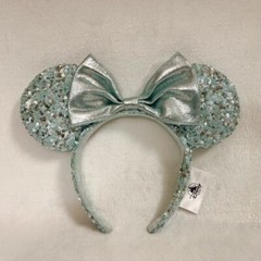US Disney Park Mickey Minnie Mouse Ears Headband Sequined Disneyland Sequined