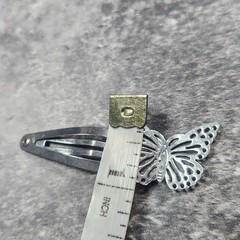 Hair Butterfly Snap Hair Clips Filigree Metal Barrettes Claw 1PCS