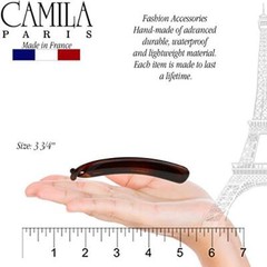 Paris NV133 French Hair Banana Clincher Clip, Classic Girls Tortoise Shell