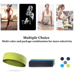 Mens Women Sweat Sweatband Headband Yoga Gym Running Stretch Sports Head Band
