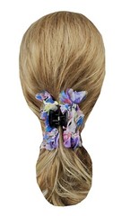 6 pcs Hair Clip for Women Girl Jaws Claw Clip with Flower Crystal Gem Stones