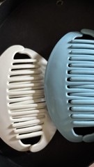 15 1980s TZERS Hair Cincher Banana Comb Clips Acrylic Shell coastal Grandmother