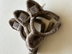3 pack Great Wolf Lodge Plush Faux Fur Wolf Ear Headband Logo Party Solid