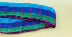 HEADBAND Burgundy Multicolor Guatemala Hand Made Cotton Head Band Colorful #HH