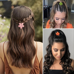 12 Pcs Colorful Mini Hair Claw Small Hair Clips for Women Kids Girls, 1.37 Inch