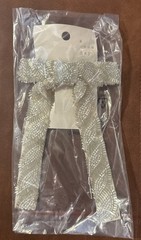 A NEW DAY | Seedbead Bow Hair Barrette Ivory NWT