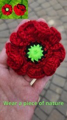 2 Ct Hand Made Red Poppy Flower Hair Tie – Floral Accessory