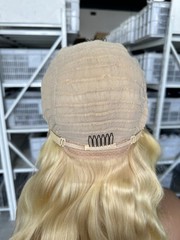 30″ 613# Body wave 13*6 HD lace frontal Wig human hair for women