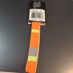 Nike Stripe Headband Silicone Grip Orange Yellow Gray Logo for Women Teens