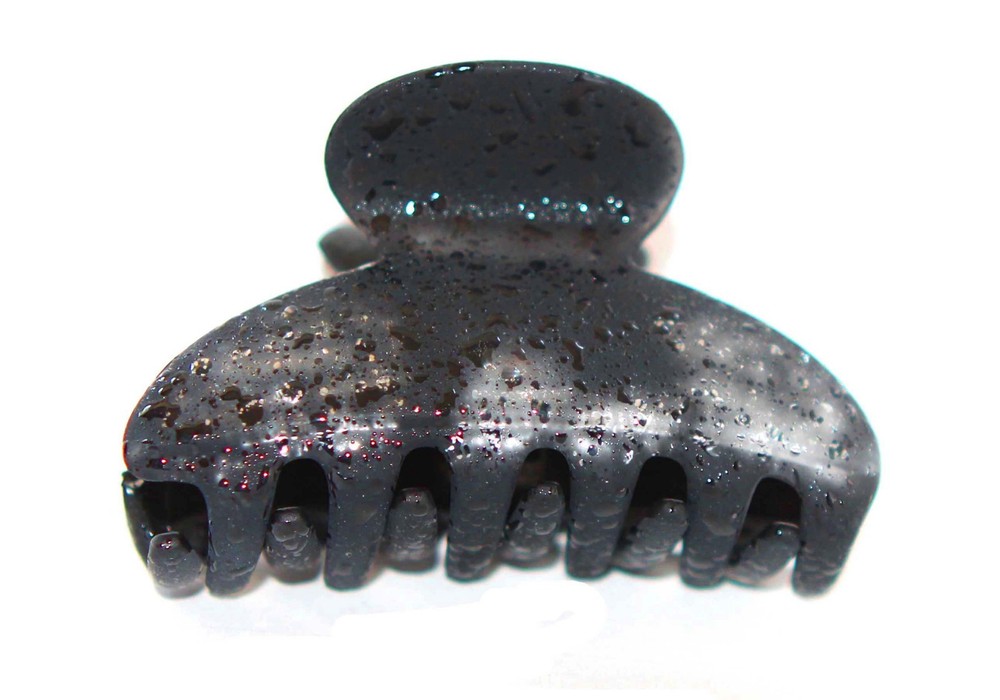French Black Water Drops 3 Inches Large Hair Claw Tortoise Shell Clip C5