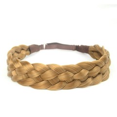 5 Strands Synthetic Hair Braided Headband Classic Chunky Wide Plaited Braids …