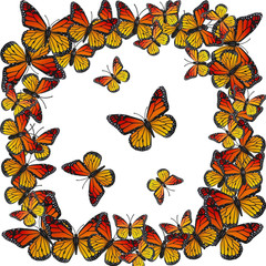 24 Pieces 3D Monarch Butterfly Hair Clips Orange Butterflies Clip on Clips Cute