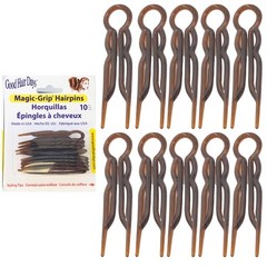 Good Hair Days Hair Pins – 2 1/2″ Plastic, U-shaped Magic Grip Hairpins, Strong