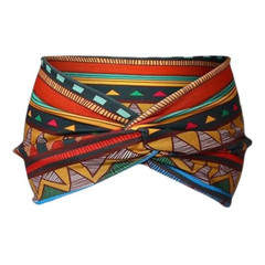Wide Bohemian Sports Headband Non-Slip Yoga Geometric Polyester Soft