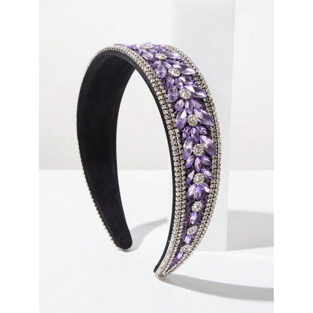Embellished lilac Crystal Headband