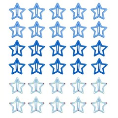 30PCS Star Hair Clips Snap Barrettes Cute Star Hair Accessories Alloy Resin C…