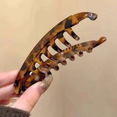 Tortoiseshell Fish Banana Hair Clip Twist Clamp Ponytail Barrette Hair Accessory