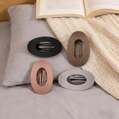 4 PCS Flat Hair Clips for Women Large Matte No-Slip 4 Count (Pack of 1), grey