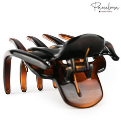 Parcelona French Octopus Hair Claw 3.25″ Tortoise Shell Cellulose Acetate Jaw
