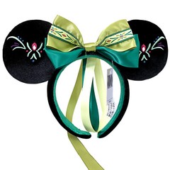 Tokyo Disney Parks Headband Anna Frozen Fantasy Springs Green Minnie Ears Gifts