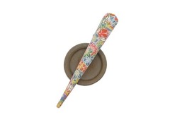 Floral Colorful Kimono Hair Clip 130mm Long Metal Upcycled Silk Hair Stick