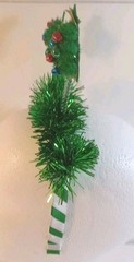 Festive Scrunci Tree Headband Green Tinsel Bouncy Springs Metal Bell Balls