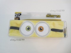 *RARE* Minions Spa Headband Despicable Me Cosmetic Plush Hair Accessories Band