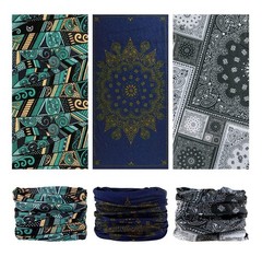 Headwear Head Wrap Sport Headband Sweatband 220 Patterns Magic Scarf 12PCS & …