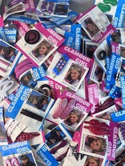 Vtg 90s Glamour Girl Opti-Ray Hair Barrette FRANCE MADE Blind Bag Lot Of 5