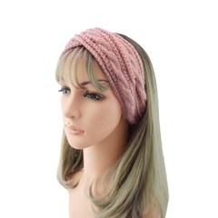 Headbands for Women Girls Wide Hariband Warm Wraps Elastic Solid Color Knitted