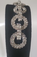 NOir Rhinestones Sparkles Black Velvet Headband Lined NWT