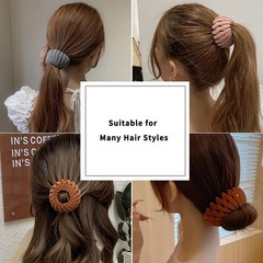 7 Pcs Bird Nest Magic Hair Clip Expandable Ponytail Holder Hair Accessories