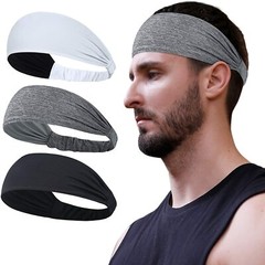 Mens Women Sports Headband Moisture Wicking Workout Sweatbands for Running Yoga