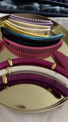15 1980s TZERS Hair Cincher Banana Comb Clips Acrylic Shell coastal Grandmother
