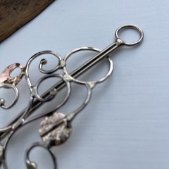 Metal Hair Barrette, Artisan Made, Hand Crafted